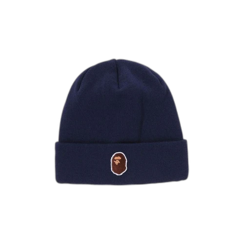 BAPE One Point Ape Head Knit Cap 'Navy'