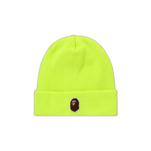 BAPE One Point Ape Head Knit Cap 'Yellow'