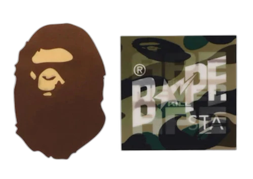BAPE Lenticular Sticker Set Multicolor