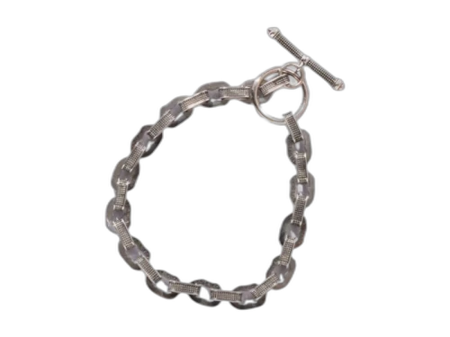 BAPE Black Madface Kashira Bracelet Silver