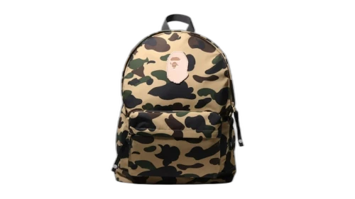 BAPE 1st Camo Ape Head Patch Daypack Green