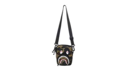 BAPE 1st Camo Shark Mini Bag Green