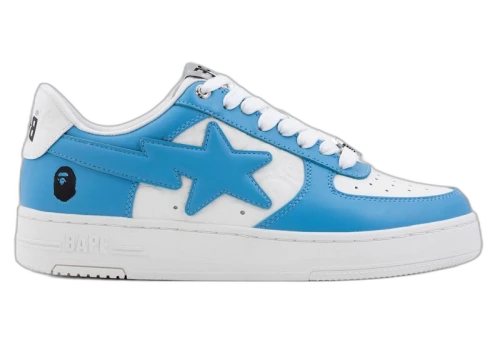 A Bathing Ape Bape Sta Low #3 White Blue Cloud Camo