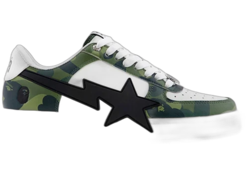 A Bathing Ape Bape Sta Low OS #1 Color Camo Green White