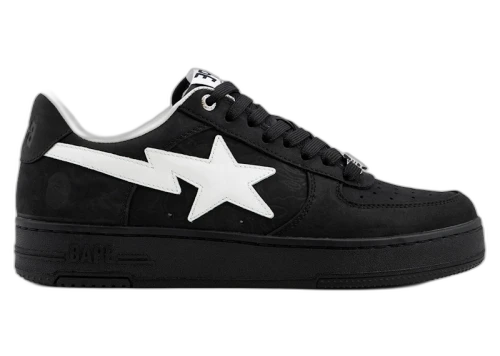 A Bathing Ape Bape Sta #4 Black White