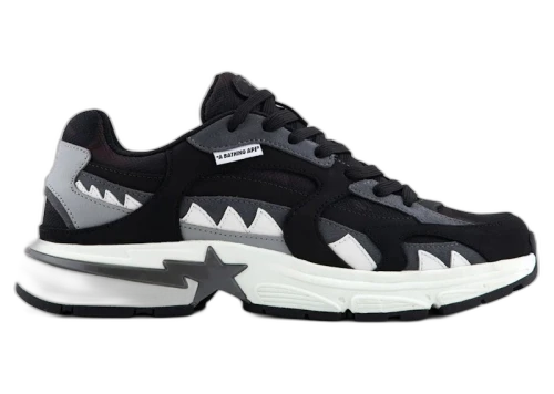 BAPE A Bathing Ape Shark Sta #1 Black