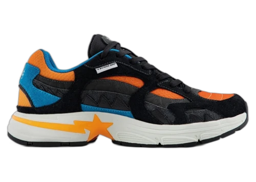 BAPE A Bathing Ape Shark Sta #2 Black Orange Blue