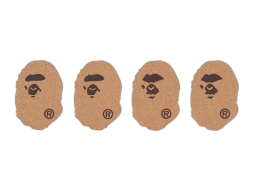 BAPE Ape Head Cork Coaster Multicolor