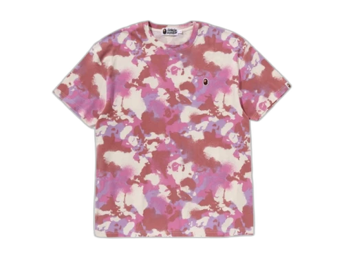 BAPE Women's Map Camo Oversized Tee Pink