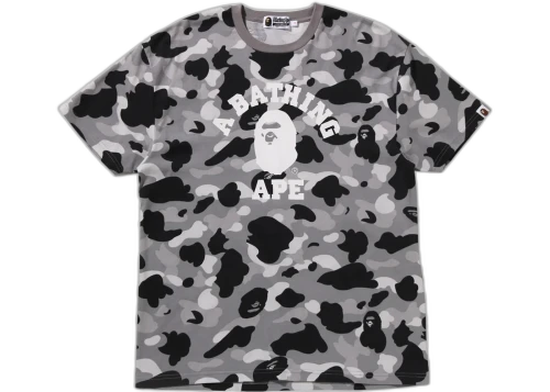 BAPE Women's 1st Camo College Oversized Tee Grey