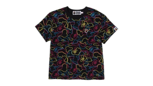 BAPE Women's Neon Camo One Point Mini Tee Multi