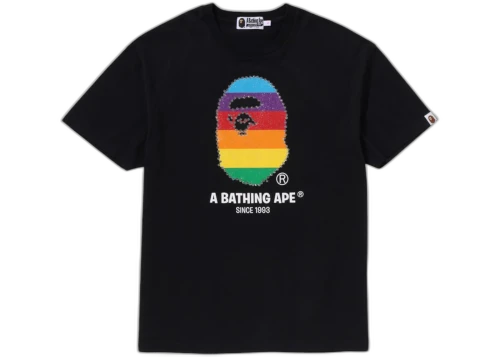 BAPE Women's Crystal Ape Head Oversized Tee Black