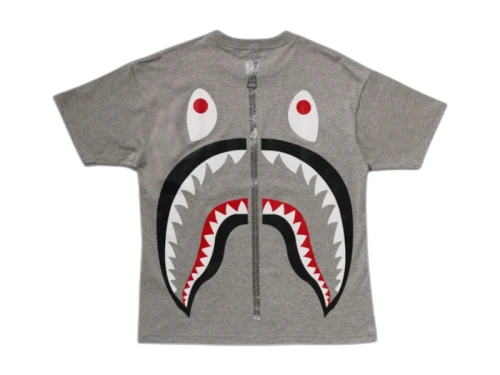 BAPE Women's Big Shark Oversized Tee Grey