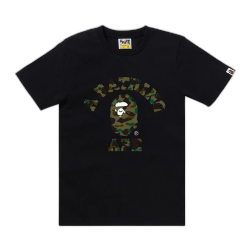 BAPE 1st Camo College Tee 'Black/Green'