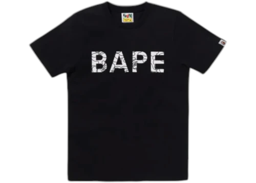 BAPE Women's Neon Camo Glitter Tee Black