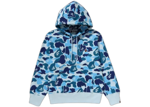 BAPE Women's ABC Camo One Point Pullover Hoodie Blue