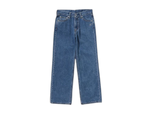 BAPE Women's Crystal Ape Head Flare Denim Pants Blue
