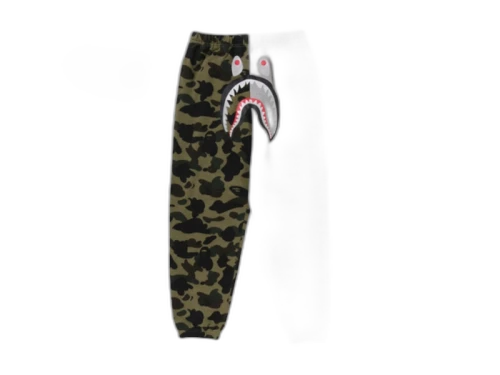 BAPE Women's 1st Camo Shark Sweat Pants Grey