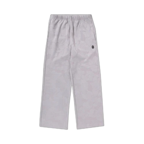 BAPE Solid Camo Jacquard One Point Wide Pants 'Grey'