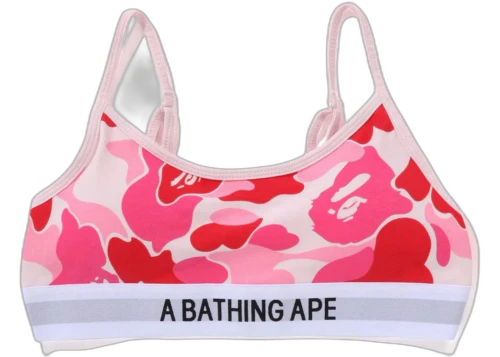 BAPE Women's ABC Camo Sport Bra (SS25) Pink