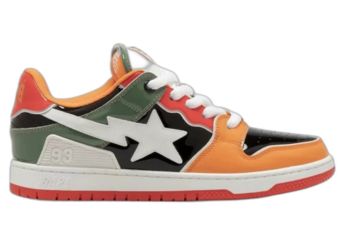 BAPE A Bathing Ape Sk8 Sta #2 M1 Green Orange