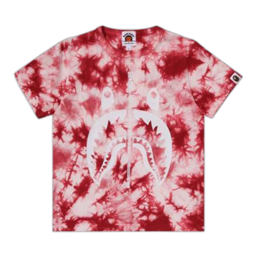 BAPE Kids Shark Tie Dye Tee 'Red'