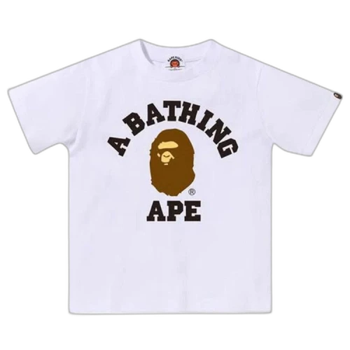BAPE Kids College Tee 'White'
