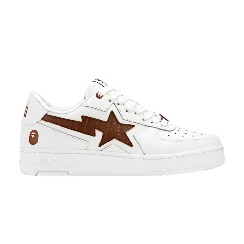 Bapesta Icon #1 M2 'Croc Pack - White Brown'