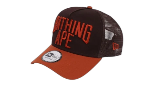 BAPE NYC Logo New Era 9Forty Cap Brown