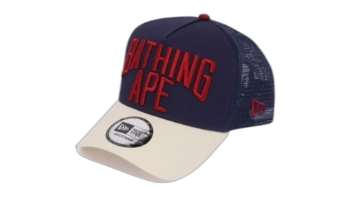 BAPE NYC Logo New Era 9Forty Cap Navy