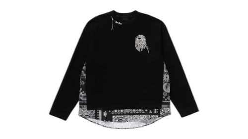BAPE Side Slitted Long Sleeves Tee Black
