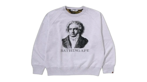 BAPE Bathing Ape Crewneck Legacy Sweatshirt Gray