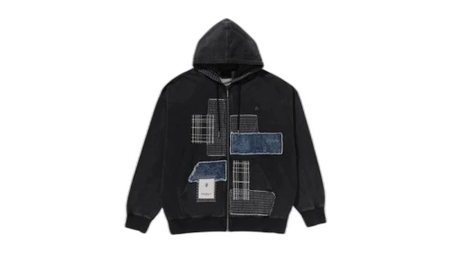 BAPE Patchwork I Zipped Hoodie Black