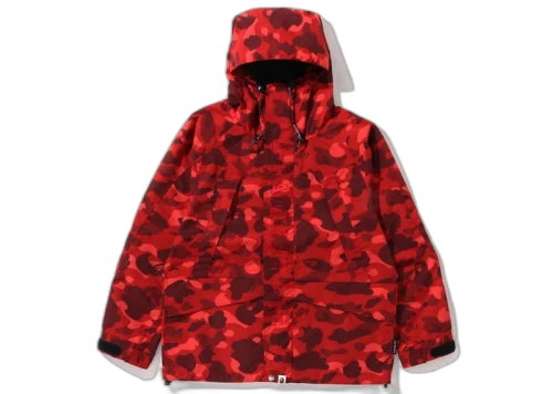 BAPE Color Camo Snowboard Jacket Red