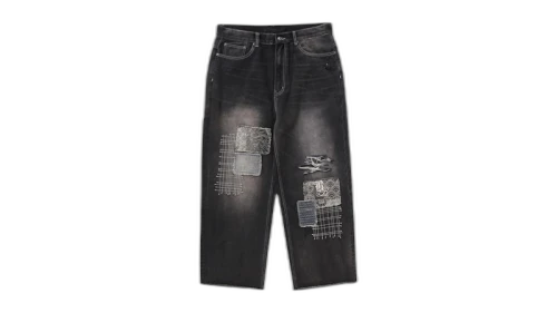 BAPE Sashiko Patchwork Jeans Blue