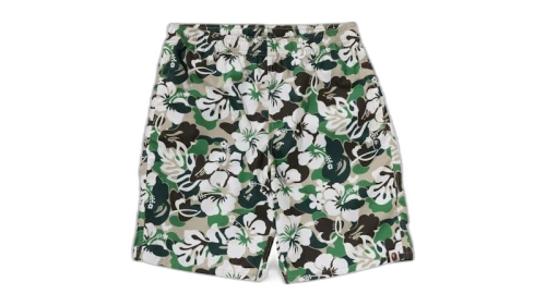 BAPE ABC Resort Camo Beach Shorts Green