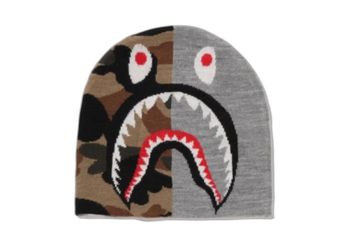 BAPE 1st Camo Shark Knit Cap Red