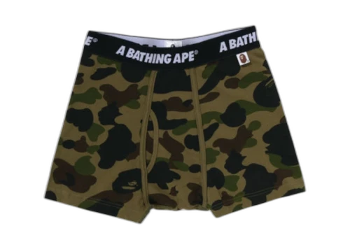 BAPE 1st Camo Trunks Underwear Green