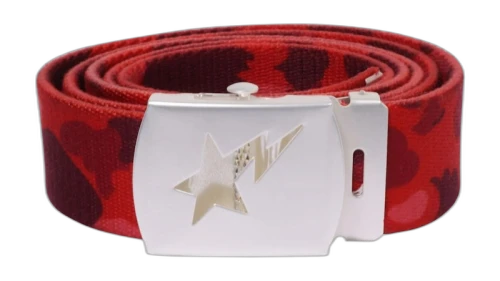 BAPE Color Camo Sta Gi Belt Red