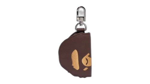 BAPE Ape Head Key Case Brown