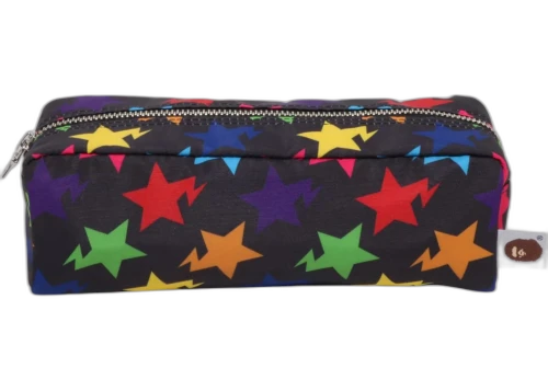 BAPE Sta Pattern Flight Travel Pouch Black