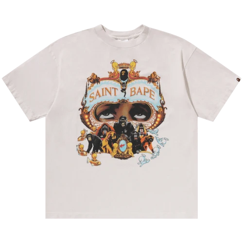 BAPE x SAINT Mxxxxxx Generation Tee 'White'