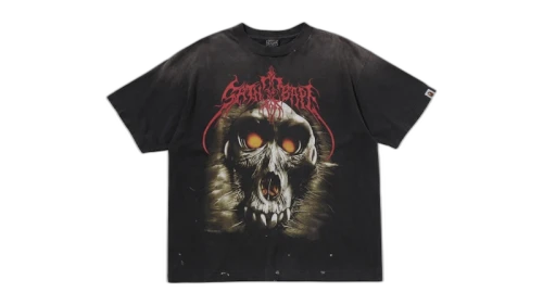 BAPE X Saint Mxxxxxx Saint Bape Tee Black