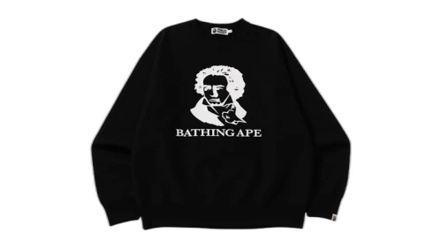 BAPE Classic Bathing Ape Relaxed Fit Crewneck Black