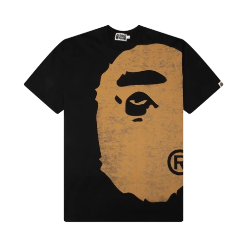 BAPE Bleached Big Ape Head Relaxed Fit Tee 'Black'
