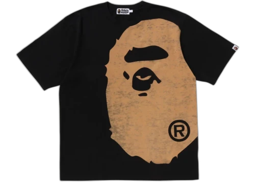 BAPE Bleached Big Ape Head Relaxed Fit Tee (FW25) Black
