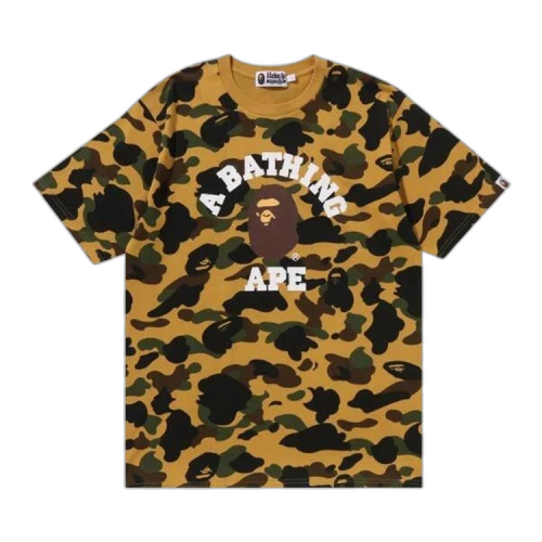 BAPE 1st Camo College Tee 'Yellow'