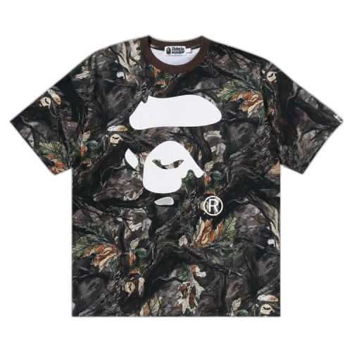 BAPE Tree Edge Camo Ape Face Relaxed Fit Tee 'Brown'