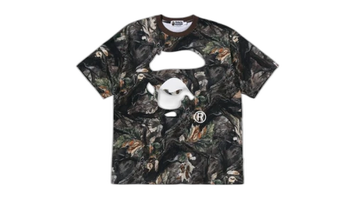 BAPE Tree Edge Camo Ape Face Relaxed Fit Tee Brown