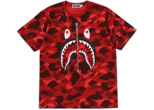 BAPE Color Camo Shark Tee (FW25) Red